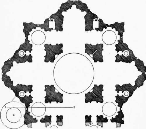 Plan of St. Peter's, from Fontana.