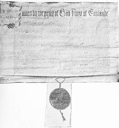 Charter of the gardener's company.