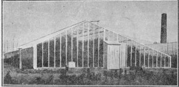 three quarter span greenhouse. type used near boston.
