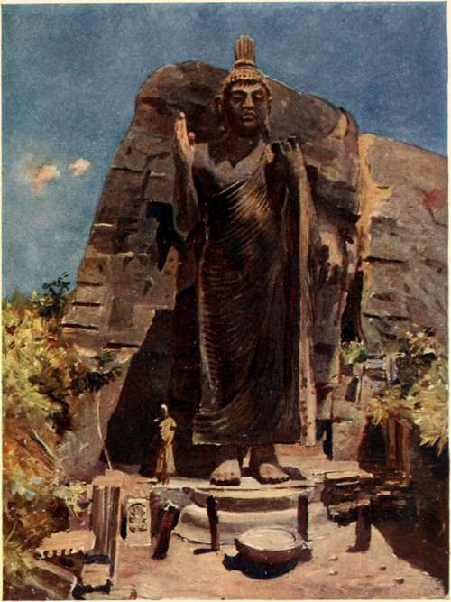 A statue of buddha.