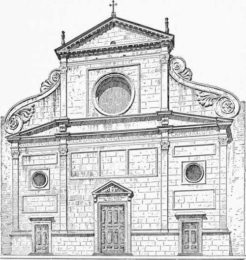 Facade of Sant' Agostino.