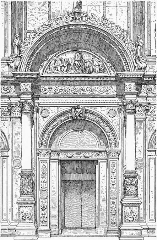 Portal of the Scuola di San Marco, Venice.