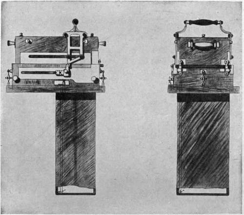 Italian (Piserini and Mondini) two compartment magazine hand operated camera.