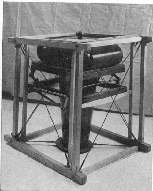 U.S. type K film camera on bell crank mount, in camera bay of deHaviland 4.