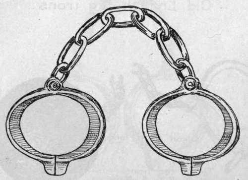 Antique leg shackles.