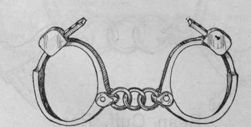 Tower single lock handcuff.