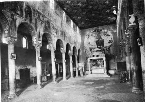 Interior of the Church of S. Angelo in Formis, Capua.