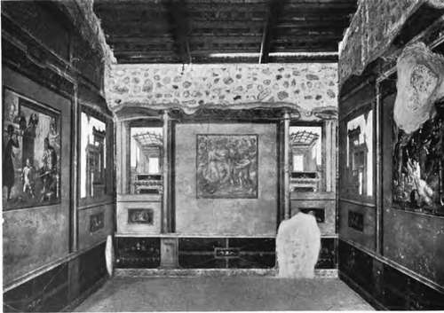 Pompeian wall painting. House of the Vettii.