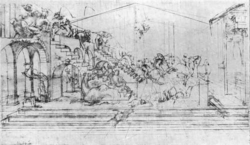 Study For Background Of The Adoration Of The Magi