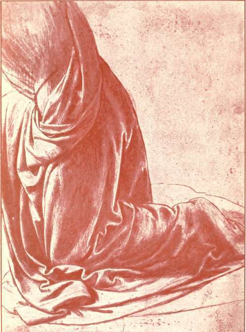 Study Of Drapery For Kneeling Figure