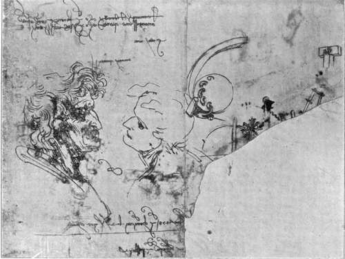 Study Of Heads With Note Dated 1478