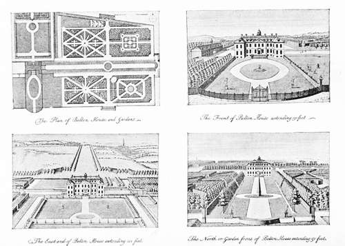 Belton in lincolnshire. from an engraving by badeslad.