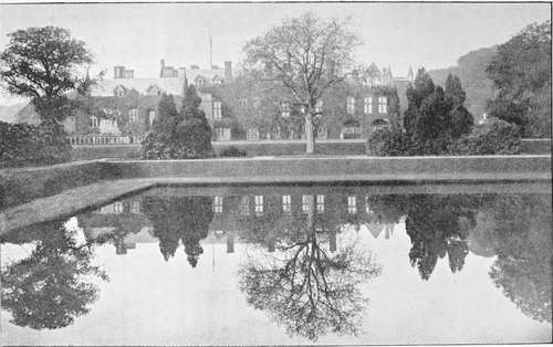 The eagle or mirror pond, newstead abbey.