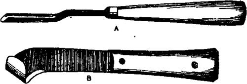 Gouge and Farrier's knife.