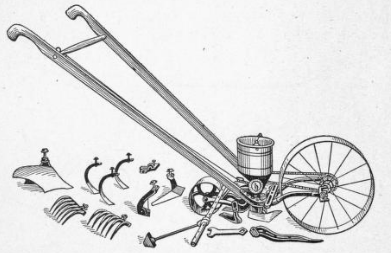 Combination Hand Seed Drill And Cultivator