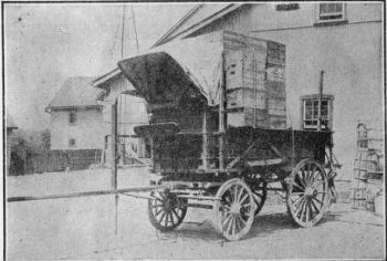 PHILADELPHIA market wagon partly loaded with boxes.
