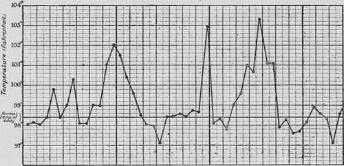 Chart of a case of adeno carcinoma