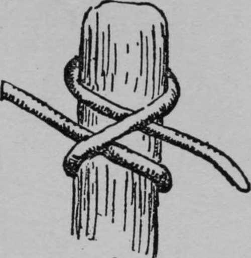 Clove hitch.