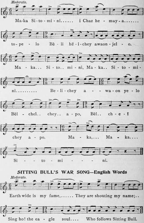 Sitting Bull s War Song Indian Words 115