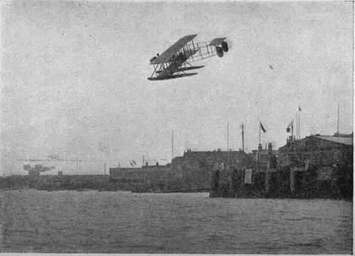 The 'Wight' Sea Plane Over Cowes