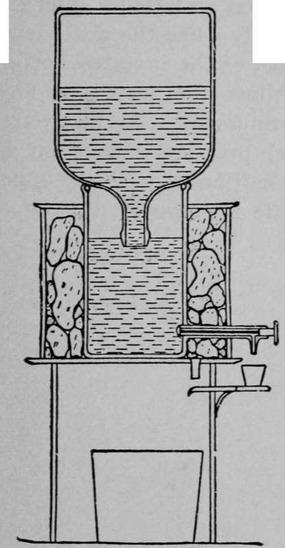A drinking fountain 