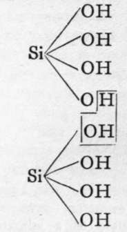 Two molecules of orthosilicic acid