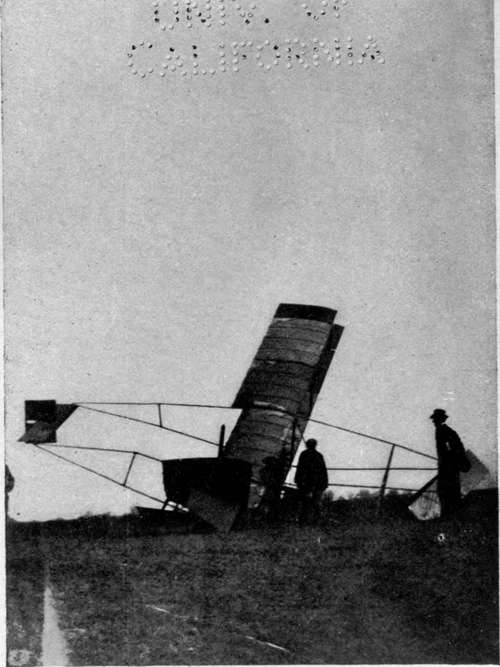 A biplane that came to grief because of defective lateral control.