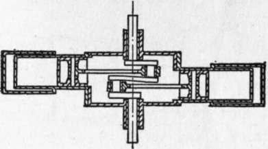 Engine with horizontally opposed cylinders.