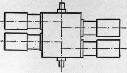 Engine with horizontally opposed cylinders.
